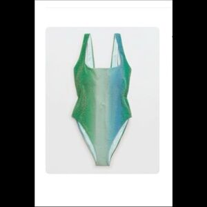 Aerie Kids Green and Blue Bodysuit